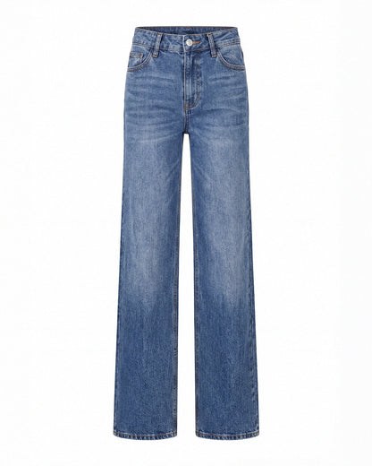 BBL Wide Leg Jeans Mid Rise