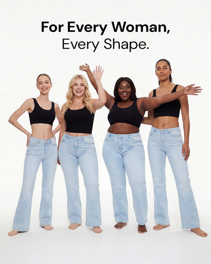 BBL Wide Leg Jeans Mid Rise