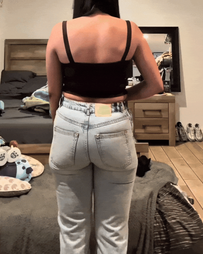 BBL Wide Leg Jeans Mid Rise